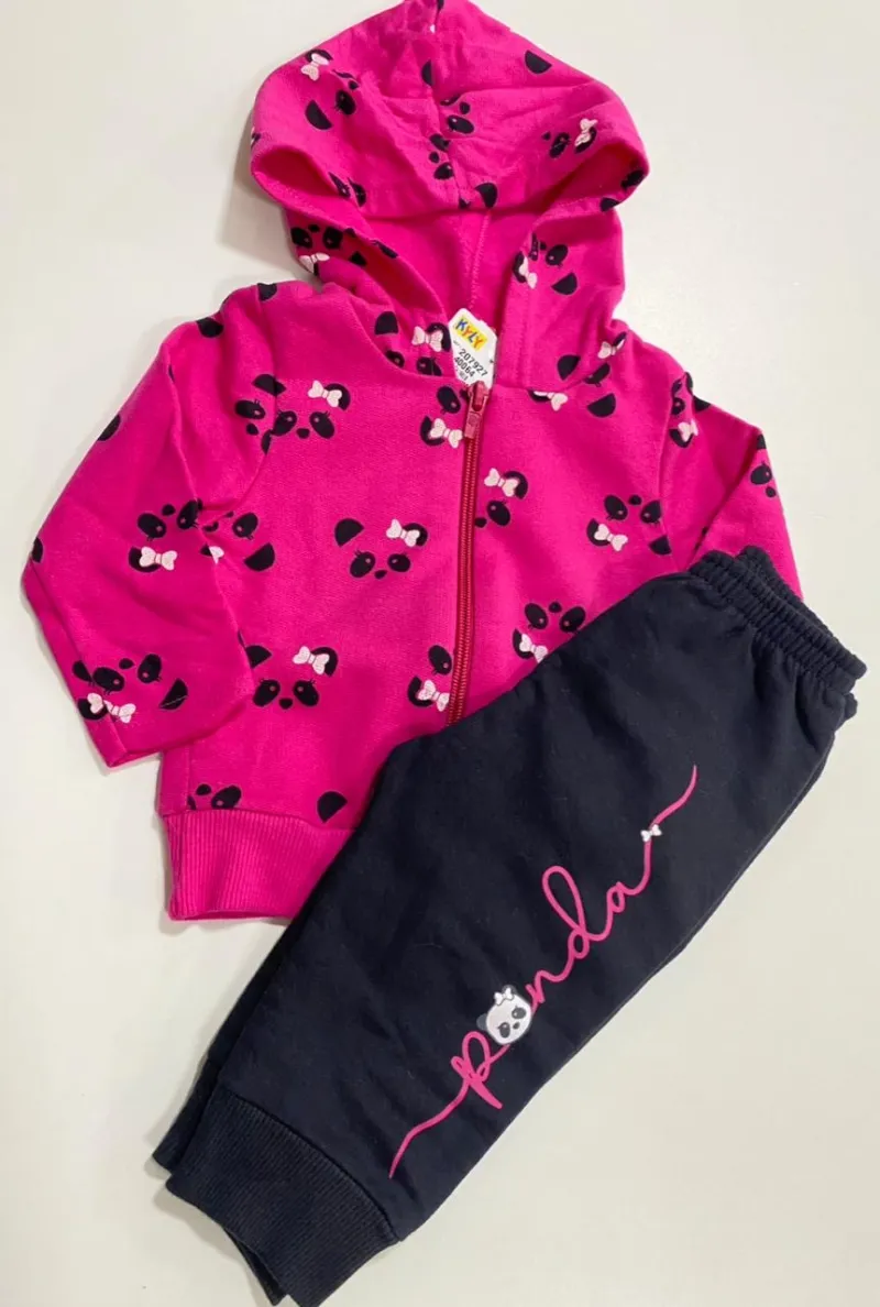 CONJUNTO FEMININO INFANTIL MOLETOM R100