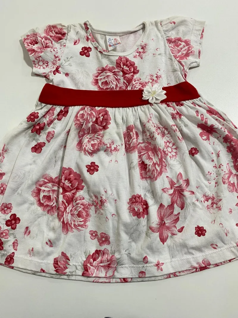 VESTIDO FEMININO INFANTIL SEM MANGA L BABY