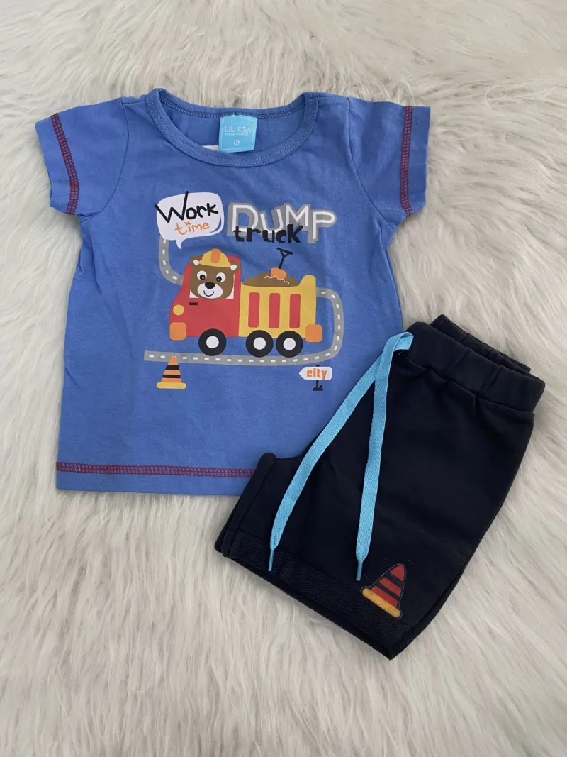 CONJUNTO MASCULINO INFANTIL SEM MANGA R41