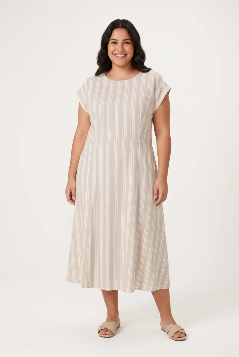 LIZZI — VESTIDO FEMININO SEM MANGA LG R50