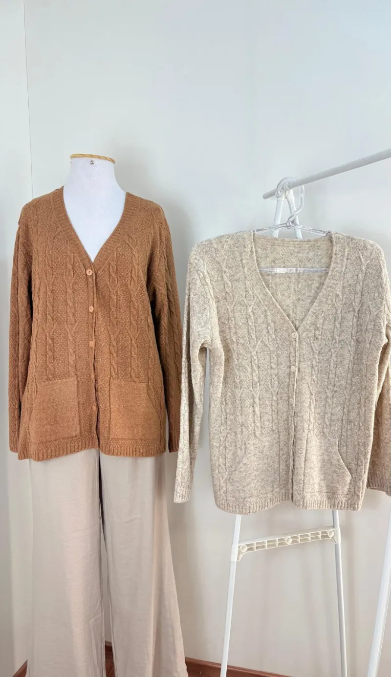 CARDIGAN FEMININO MANGA LONGA ABERTA R50