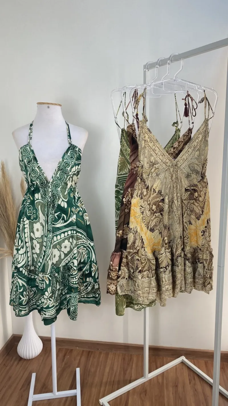 VESTIDO FEMININO ADULTO C/ALÇA CURTO