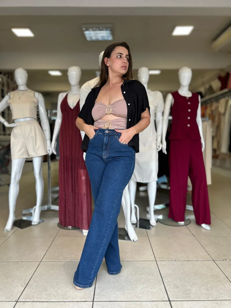 CALÇA FEMININO WIDE LEG LEG R53