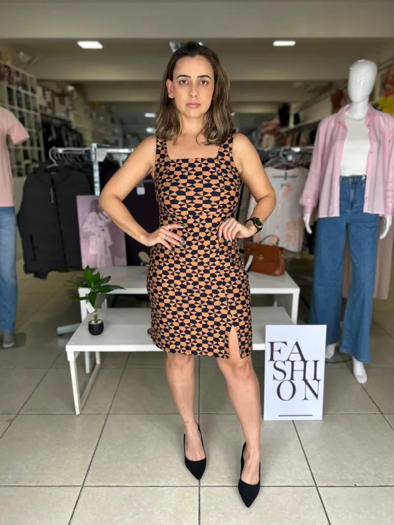 VESTIDO FEMININO C/ALÇA CURTO R53