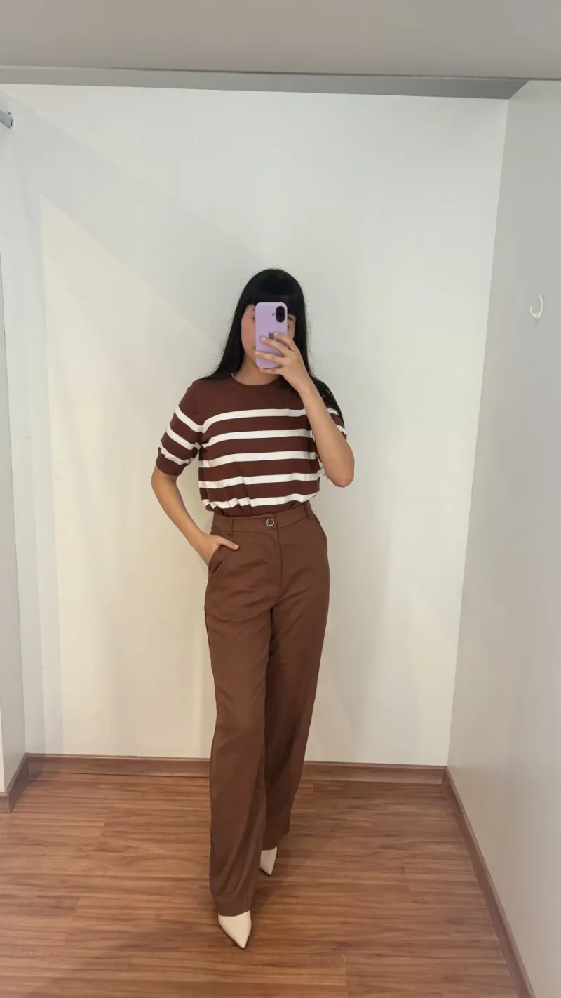 CALÇA FEM ADT PNTLN LINHO