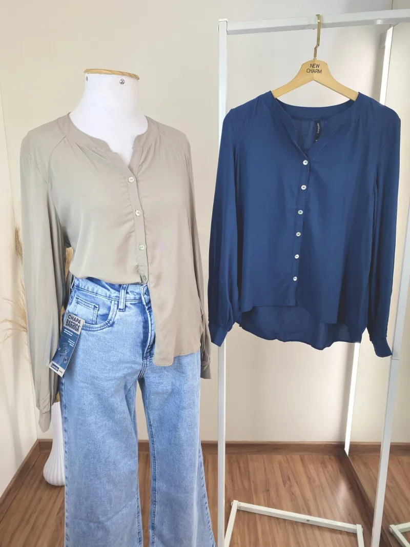 CAMISA FEMININO ADULTO MANGA LONGA