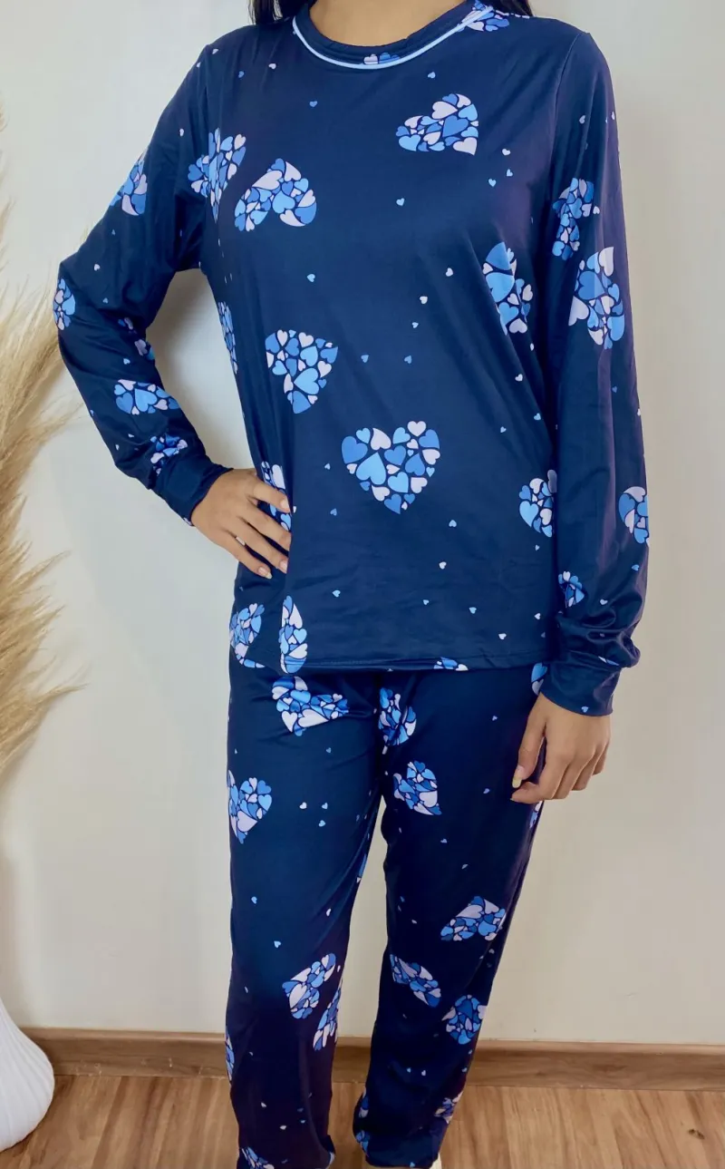 PIJAMA FEMININO ADULTO MANGA LONGA+CALÇA