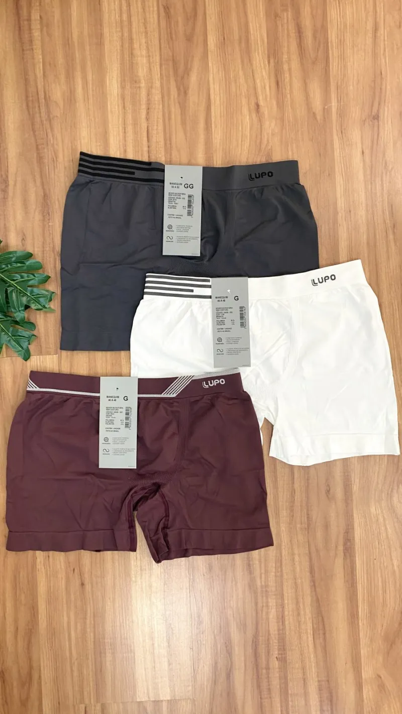 CUECA BOXER S/COSTURA