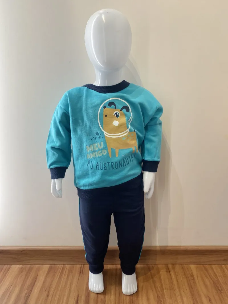 CONJUNTO MASCULINO INFANTIL MANGA LONGA R09