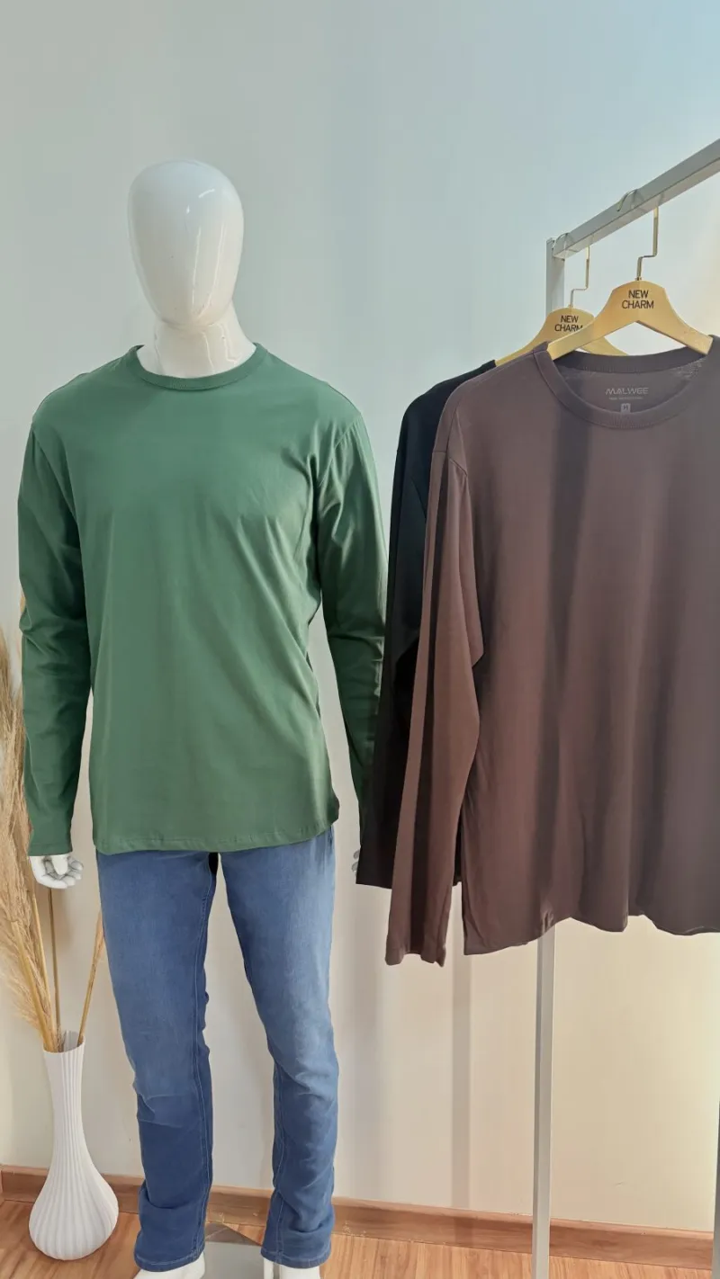 CAMISETA MASCULINO ADULTO MANGA LONGA