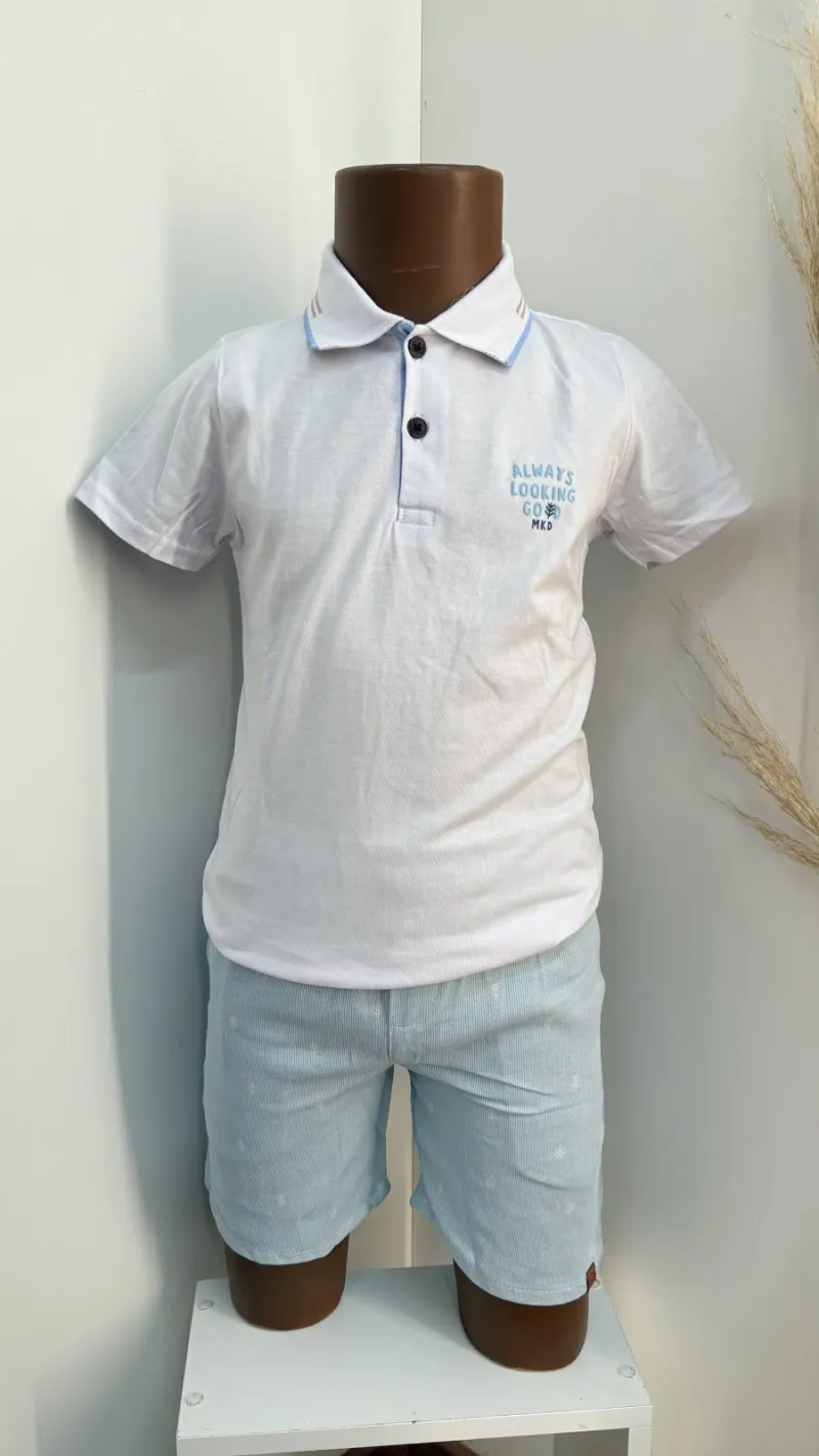CONJUNTO MASCULINO INFANTIL SEM MANGA+BRM R09