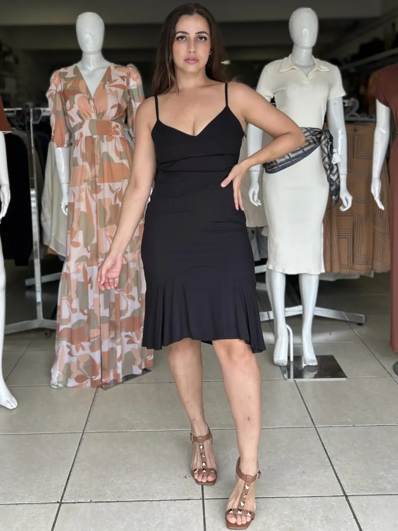 VESTIDO FEMININO C/ALÇA CURTO