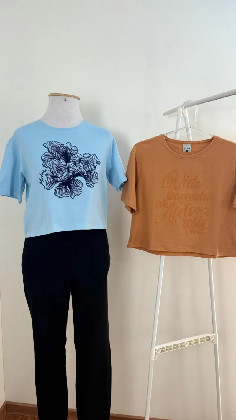 BLUSA FEMININO SEM MANGA CROPPED