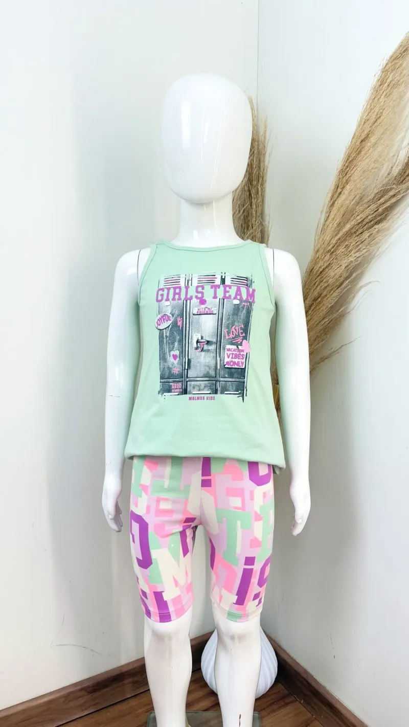 CONJUNTO FEMININO INFANTIL SM+BERMUDA