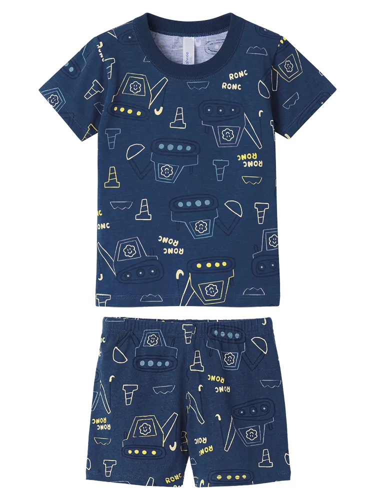 MALWEE — PIJAMA MASCULINO INFANTIL MANGA CURTA+SHORTS