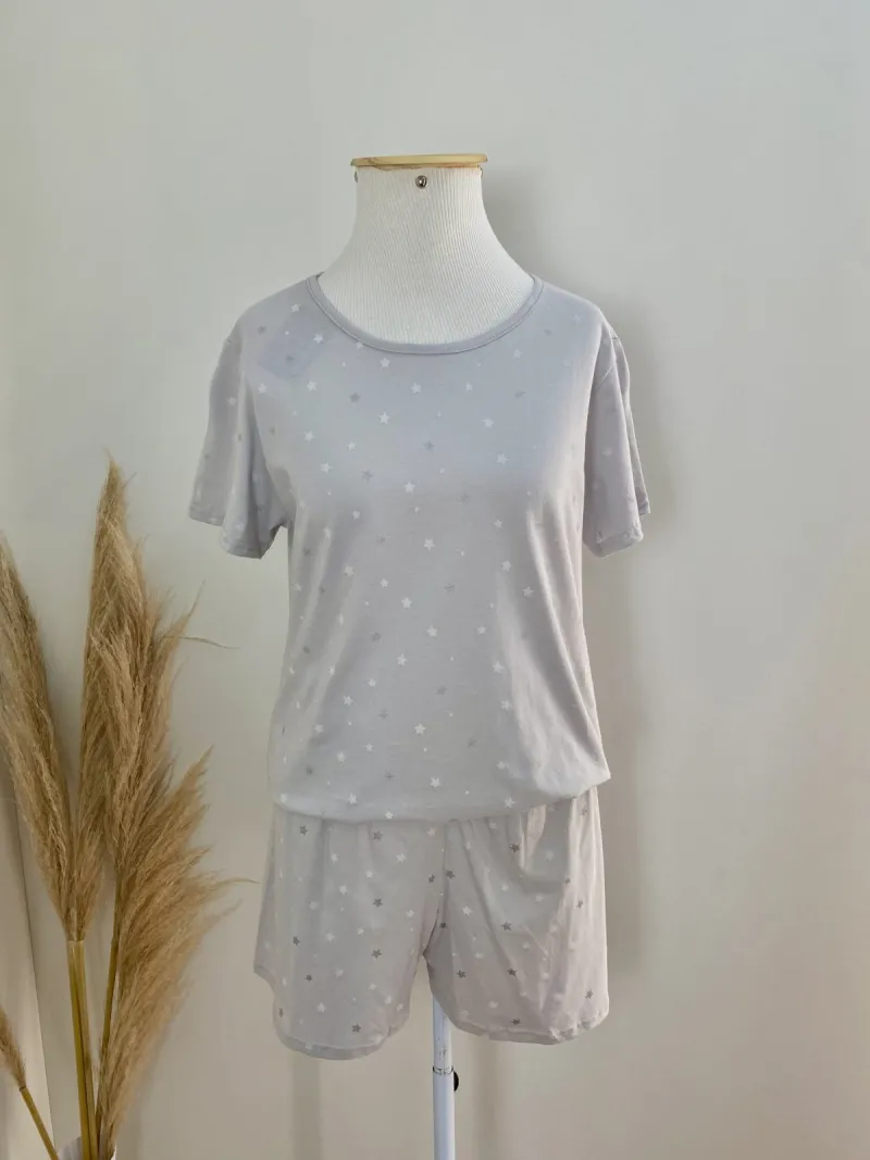 PIJAMA FEMININO ADULTO SEM MANGA+SHRT