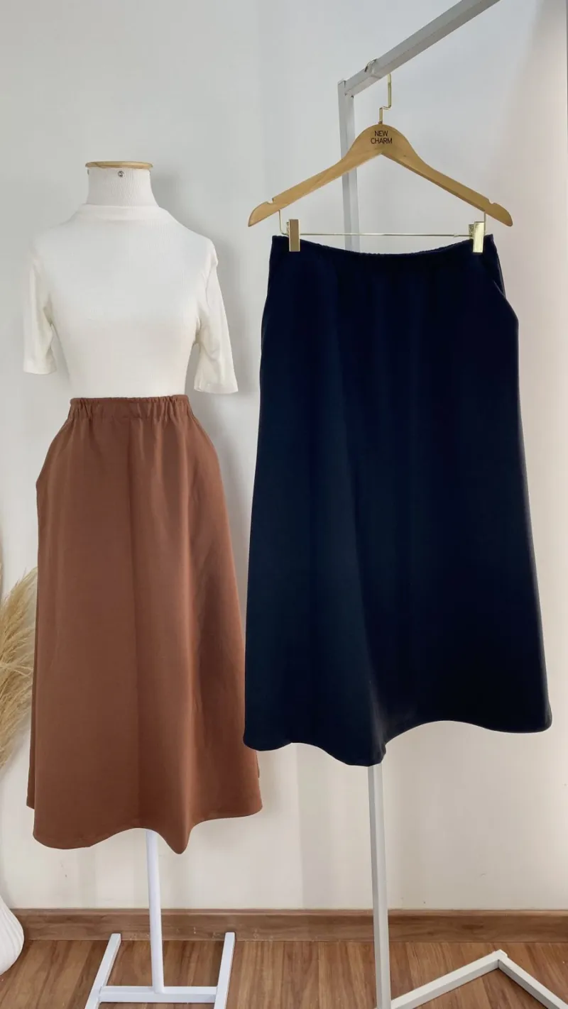 SAIA FEMININO ADULTO MIDI EVASE
