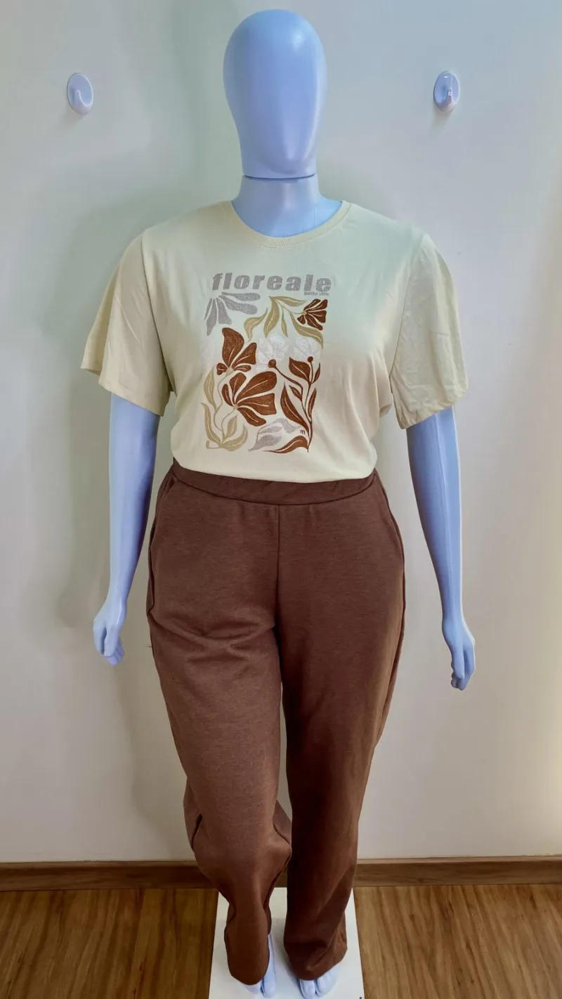 CALÇA FEMININO ADULTO MOLETOM