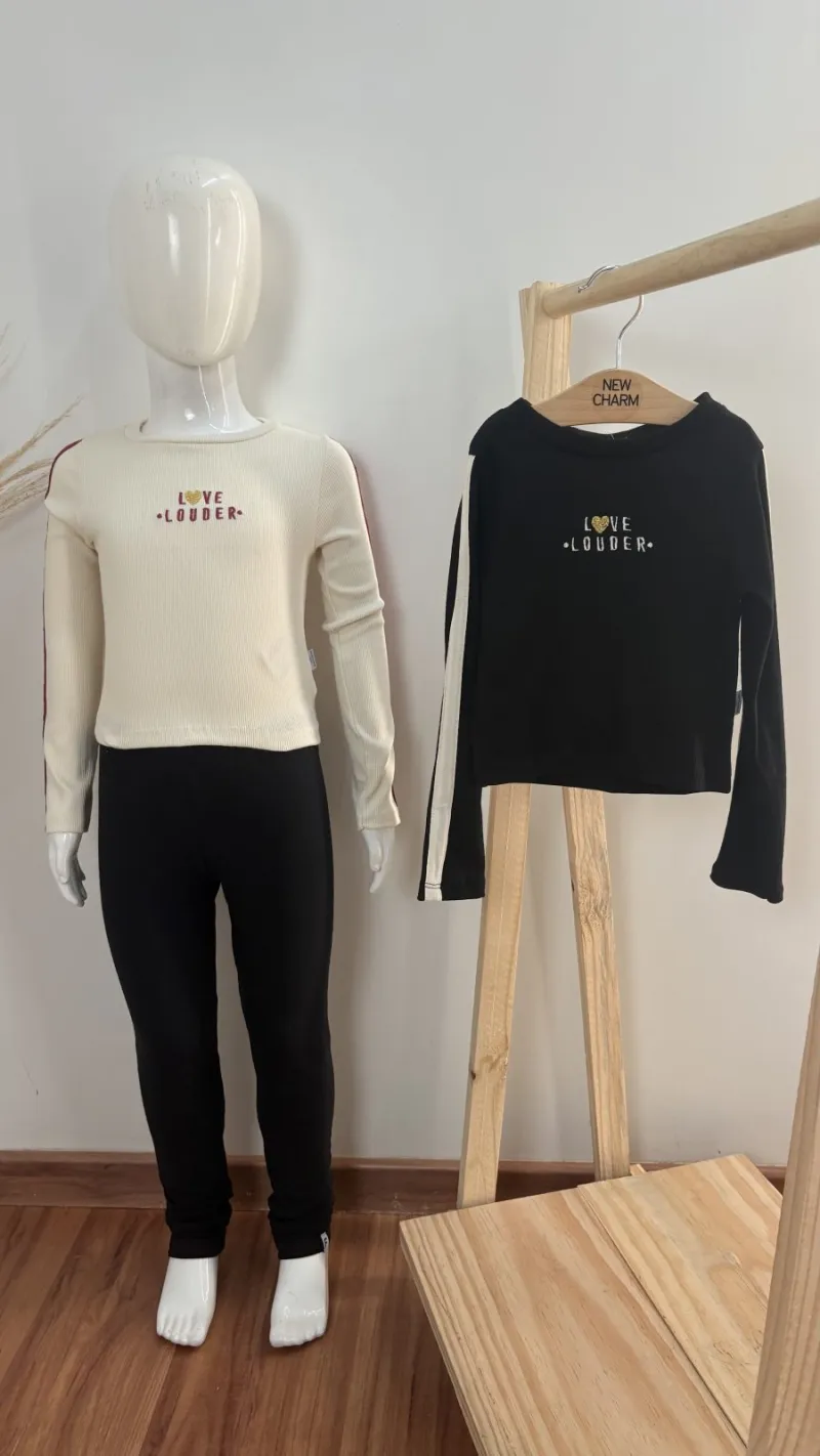 BLUSA FEMININO INFANTIL MANGA LONGA