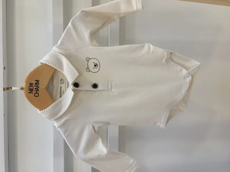 BODY MASCULINO INFANTIL POLO MANGA LONGA