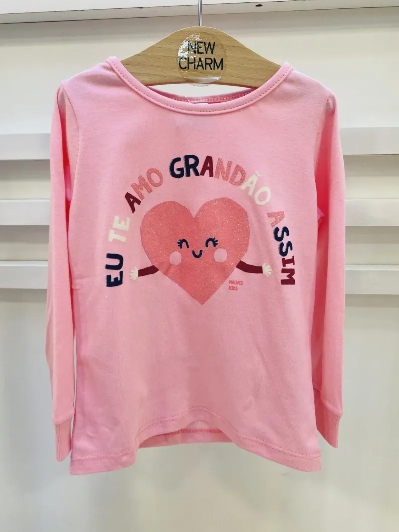BLUSA FEMININO INFANTIL MANGA LONGA