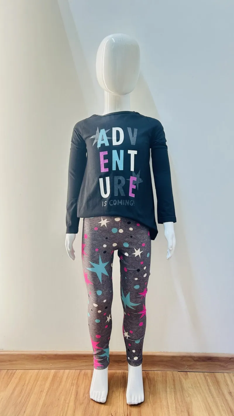 CONJUNTO FEMININO INFANTIL MANGA LONGA R09