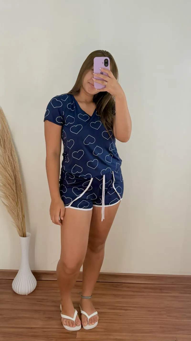 PIJAMA FEMININO SEM MANGA R09