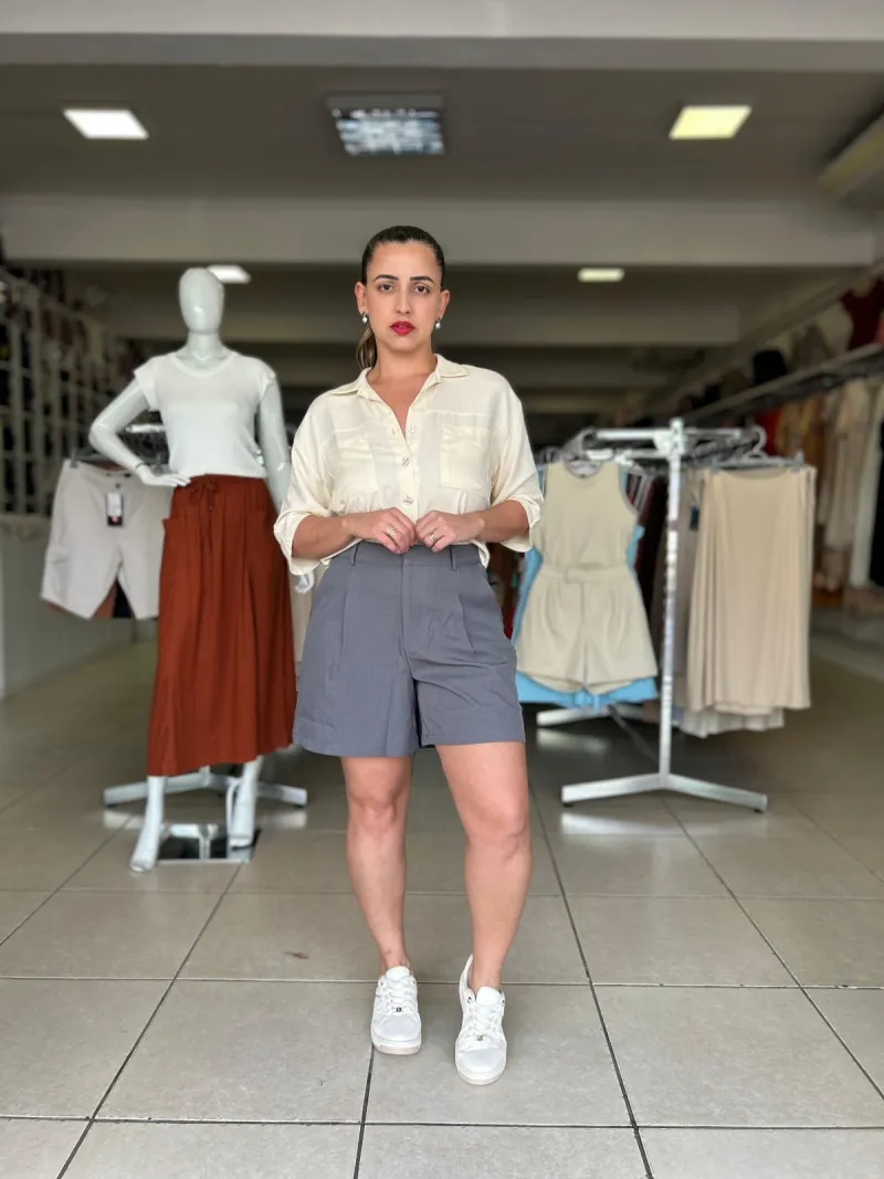 CAMISA FEMININO SEM MANGA CROPD