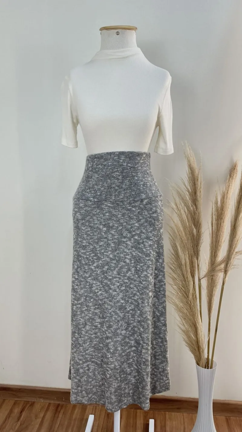 SAIA FEMININO ADULTO MIDI TRICOT