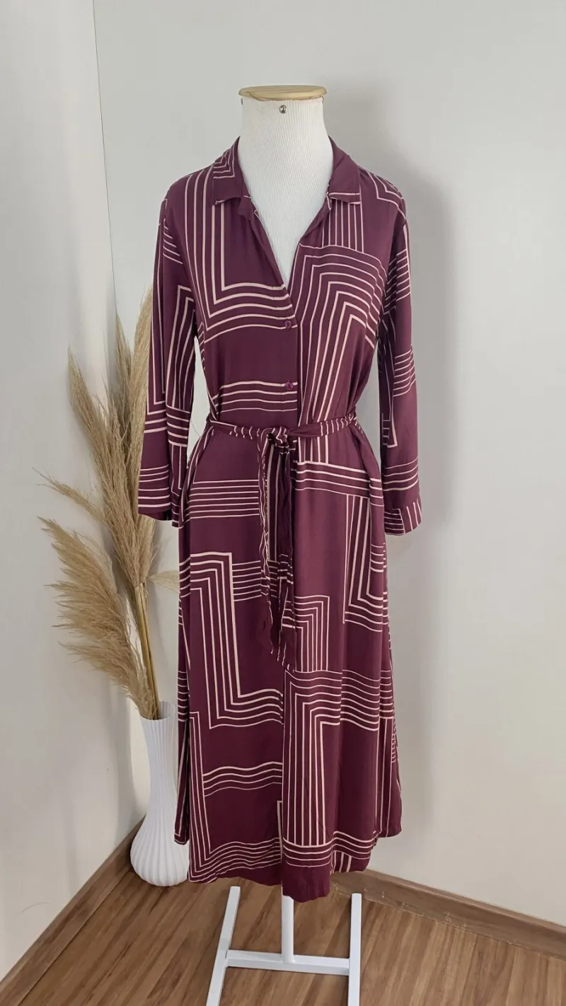 VESTIDO FEMININO ADULTO 3/4 MIDI