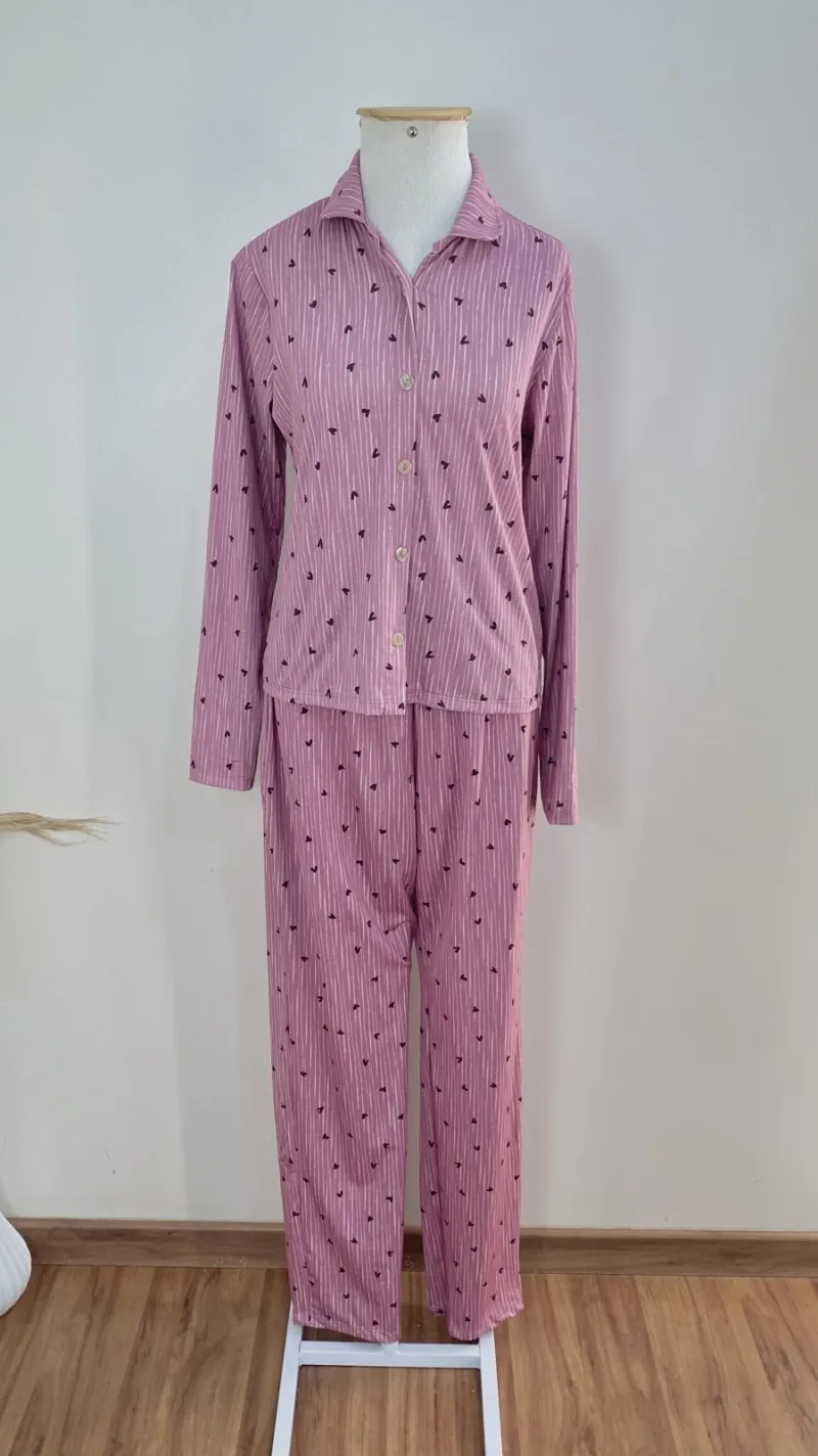 PIJAMA FEMININO ADULTO MANGA LONGA+CALÇA