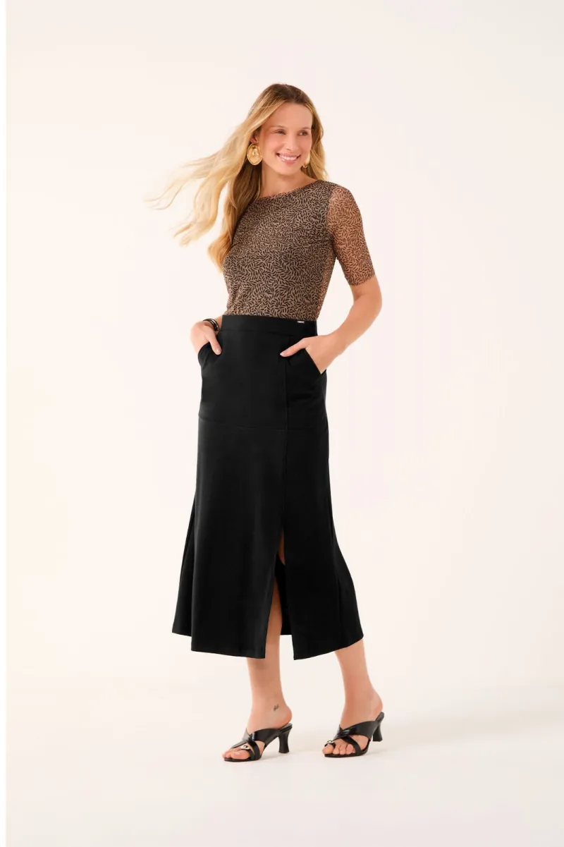 SAIA FEMININO ADULTO MIDI
