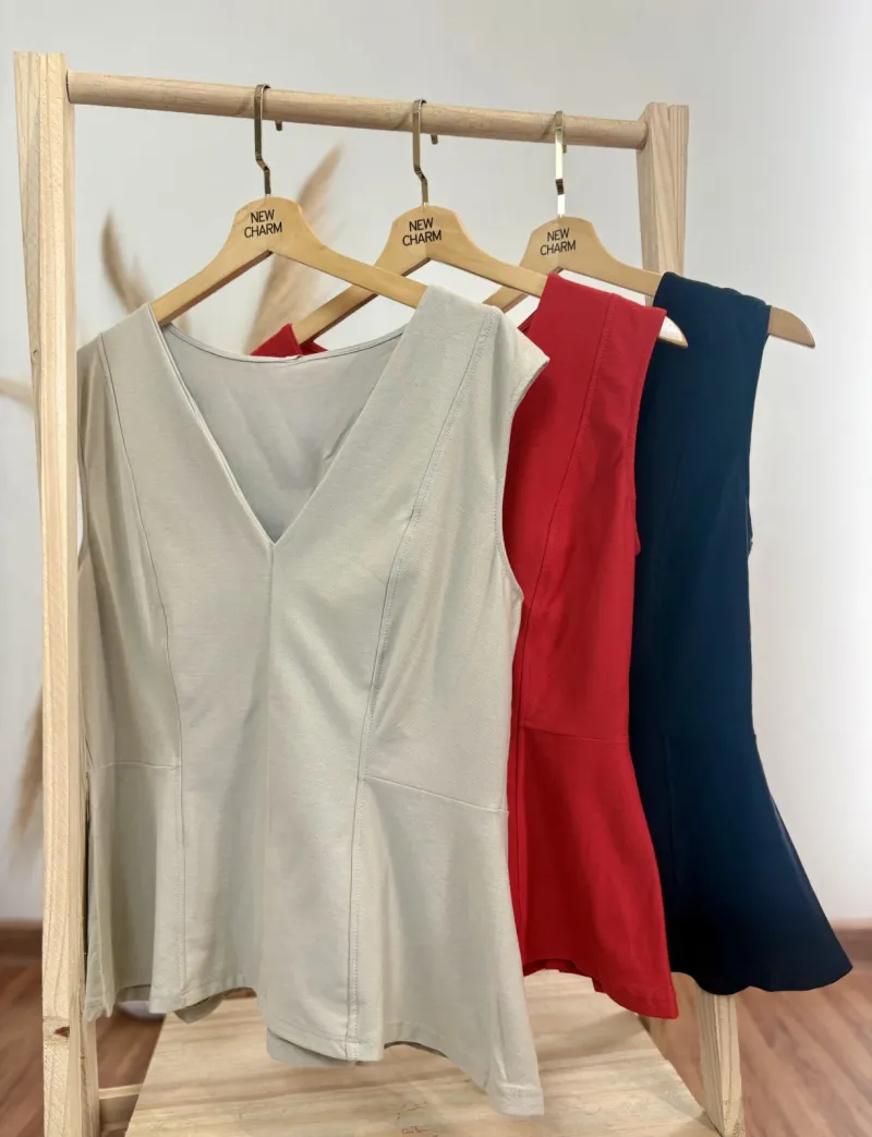 MARIALÍCIA — BLUSA FEMININO ADULTO SEM MANGA