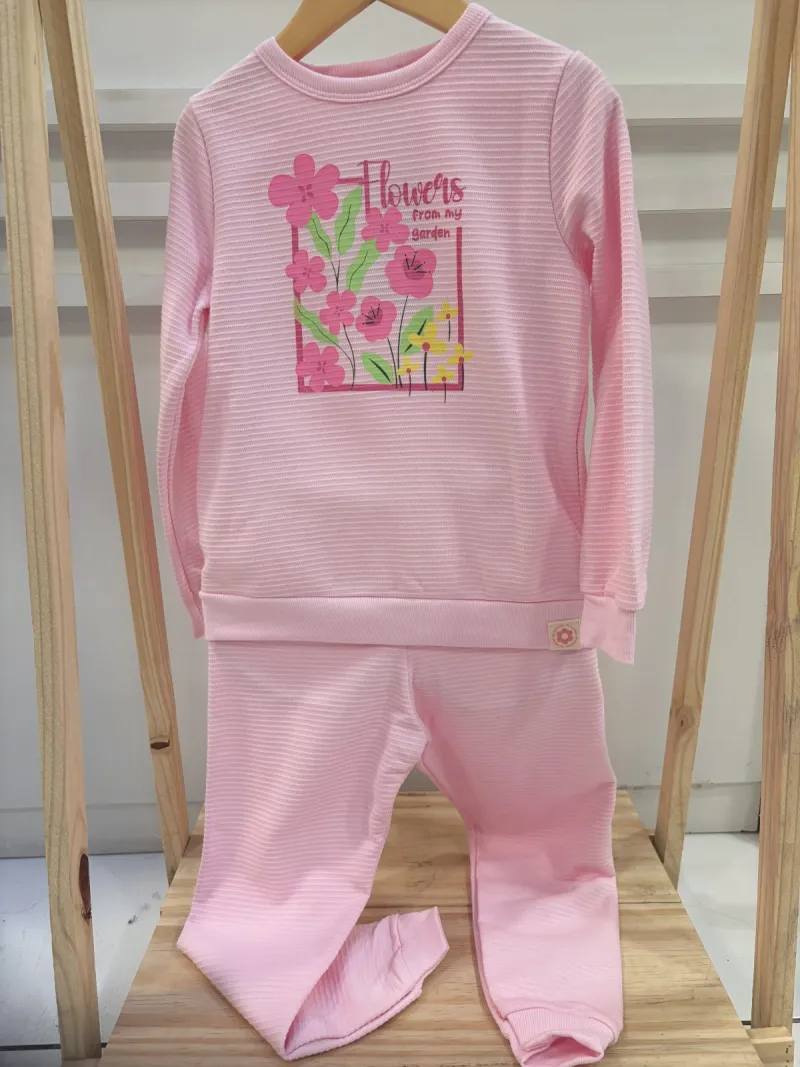 CONJUNTO FEMININO INFANTIL CASACO+CALÇA