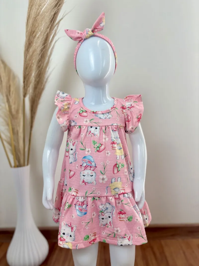 VESTIDO FEMININO INFANTIL SM CURTO