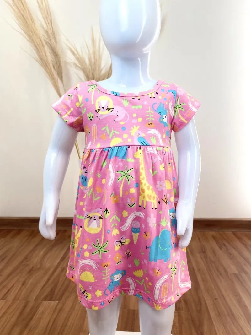 MARLAN — VESTIDO FEMININO INFANTIL SEM MANGA CURTO