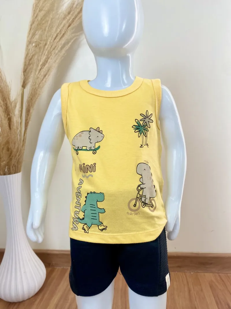 MARLAN — CONJUNTO MASCULINO INFANTIL REGATA+BERMUDA