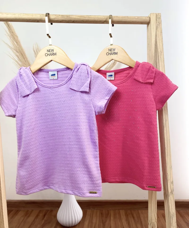 MARLAN — BLUSA FEMININO INFANTIL SEM MANGA