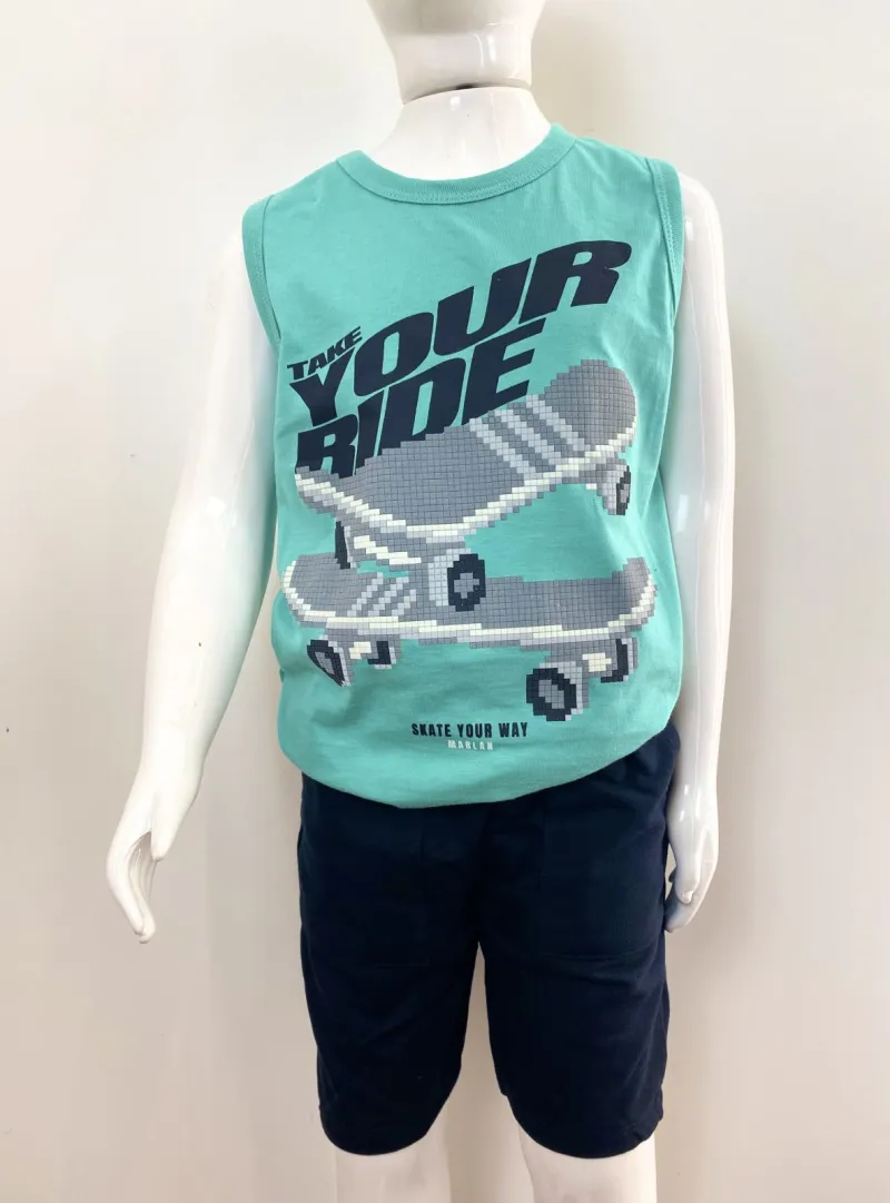 CONJUNTO MASCULINO INFANTIL SM+BERMUDA