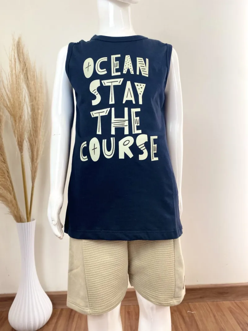 CONJUNTO MASCULINO INFANTIL REGATA+BERMUDA