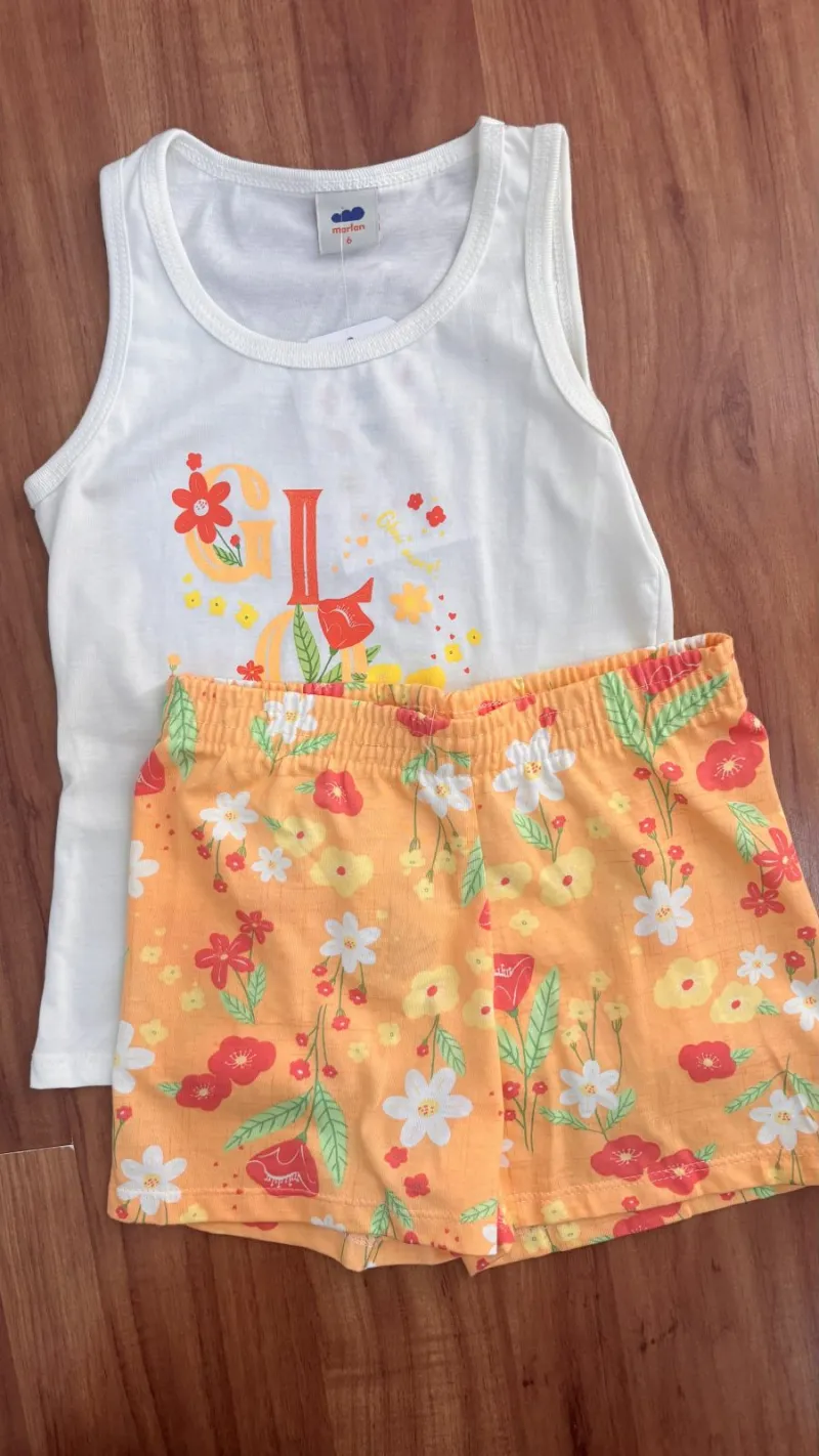 CONJUNTO FEMININO INFANTIL SM+SHRT