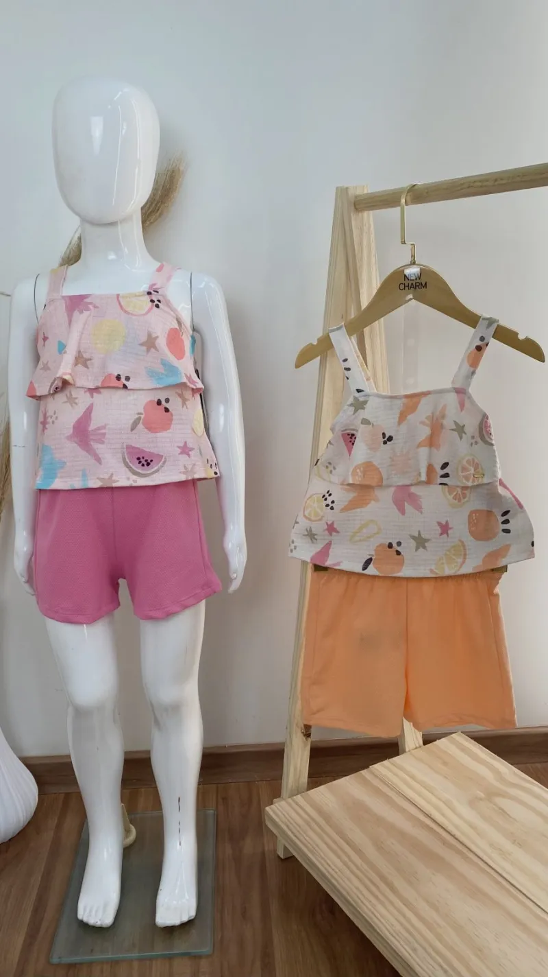 CONJUNTO FEMININO INFANTIL SM+SHRT