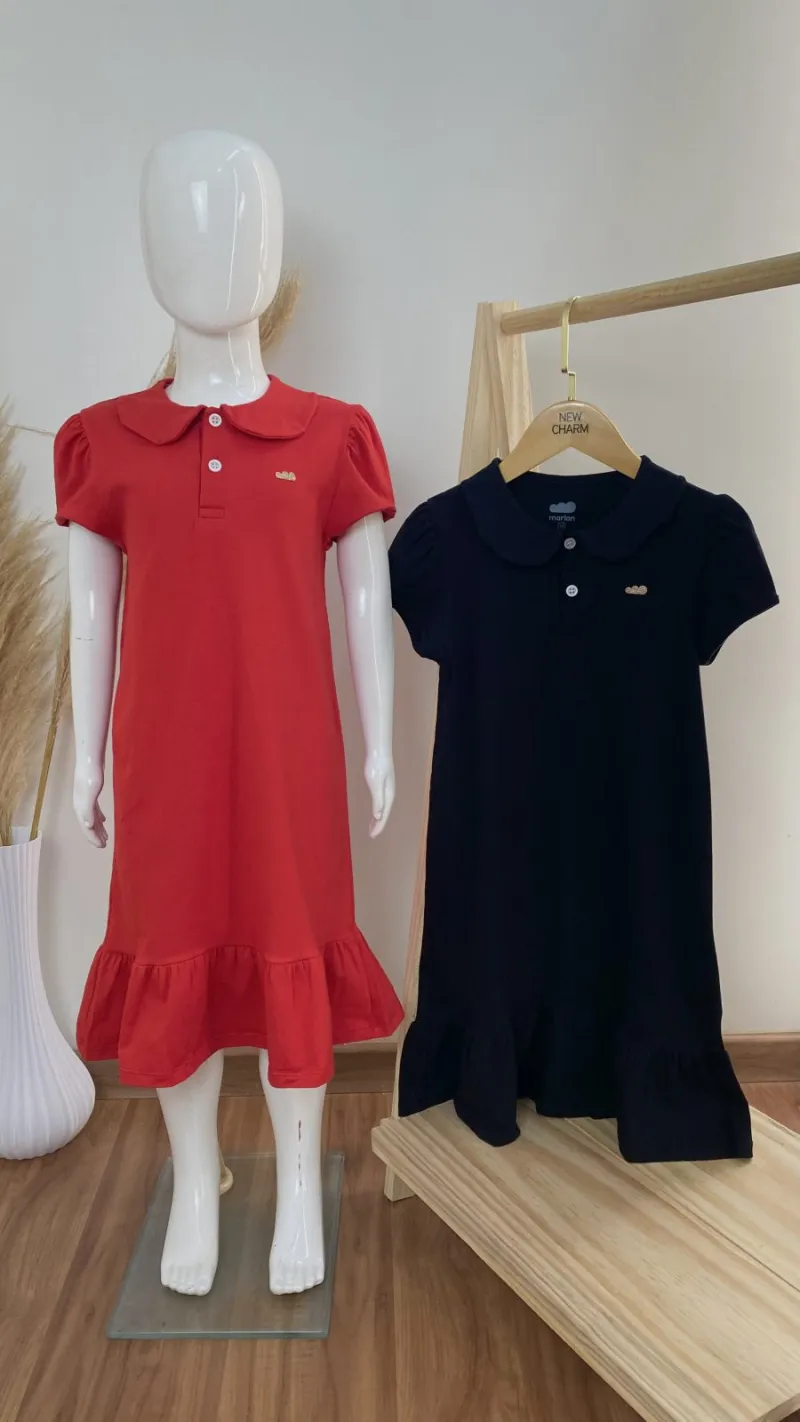 VESTIDO FEMININO INFANTIL SEM MANGA