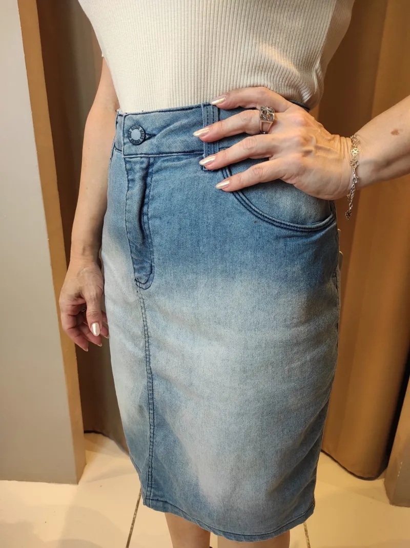 MAX DENIM — SAIA FEMININO M.DENIM