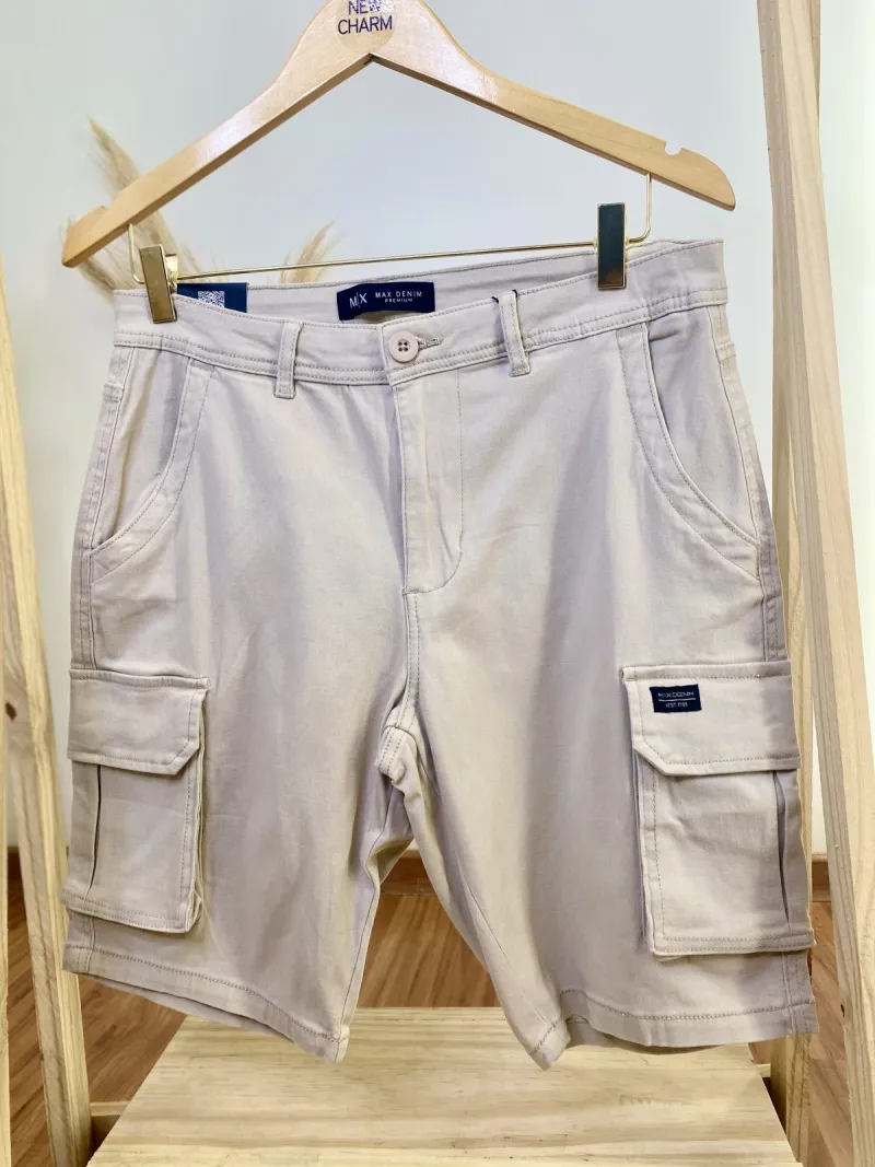 MAX DENIM — BERMUDA MASCULINO ADULTO CARGO