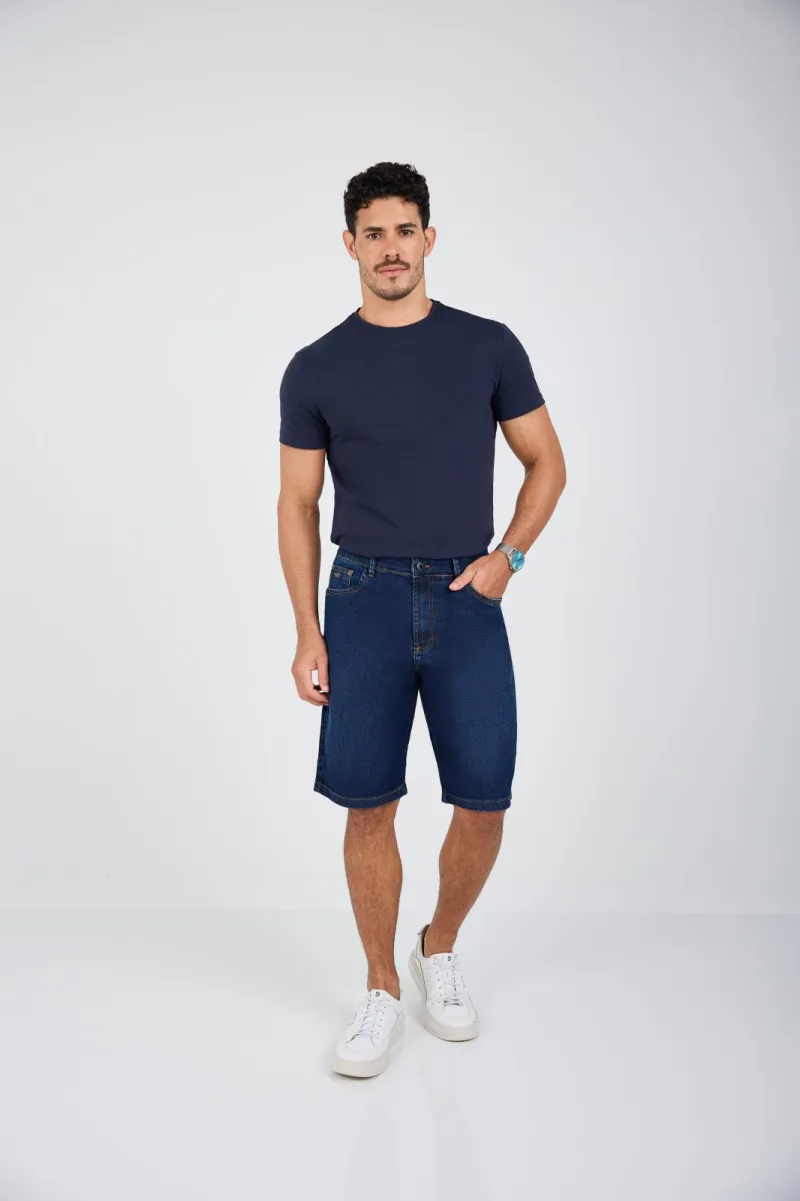 MAX DENIM — BERMUDA MASCULINO ADULTO RETA