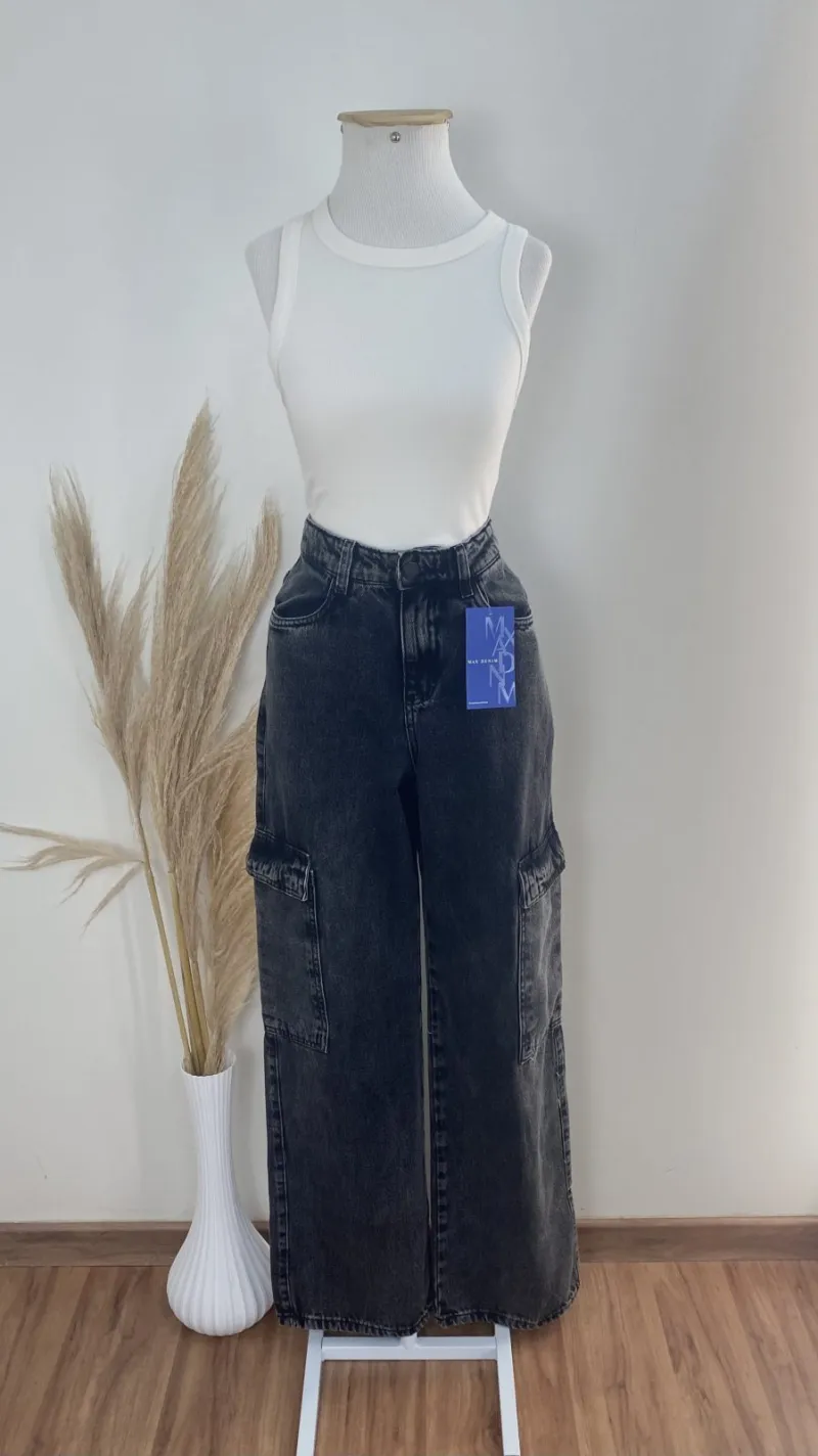CALÇA FEMININO ADULTO WIDELEG CARGO