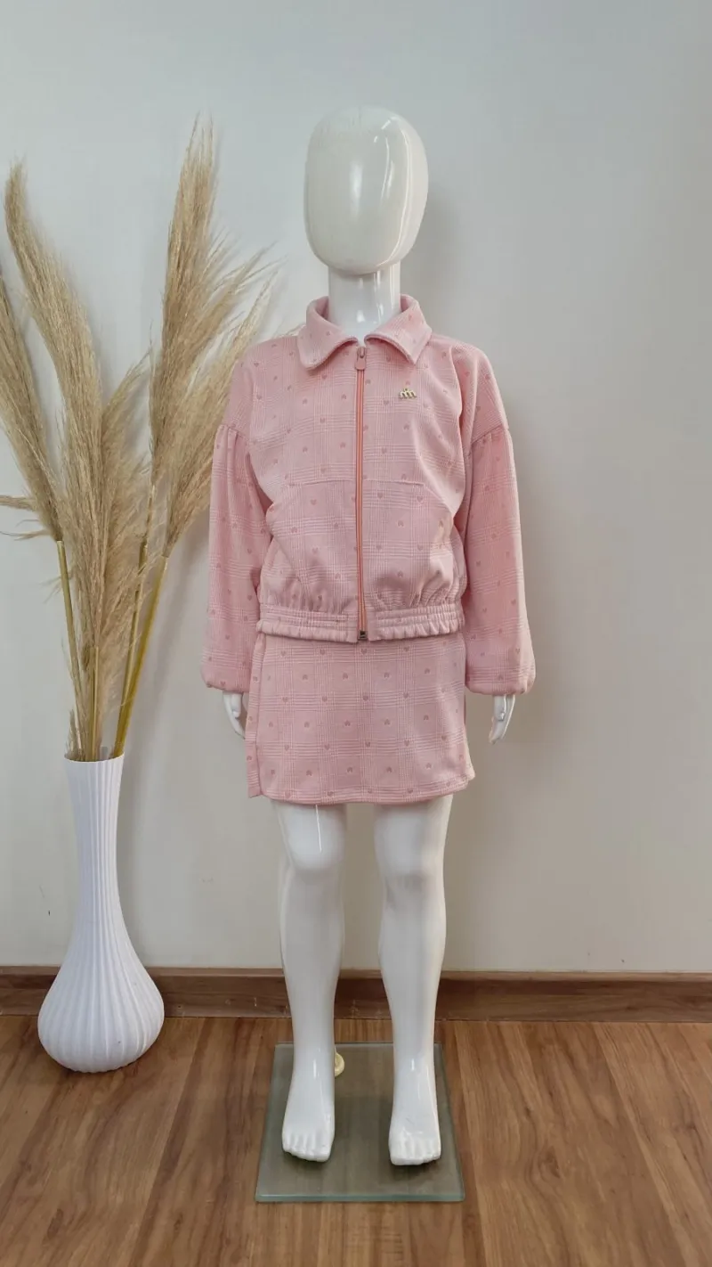 CONJUNTO FEMININO INFANTIL JAQUETA+SAIA
