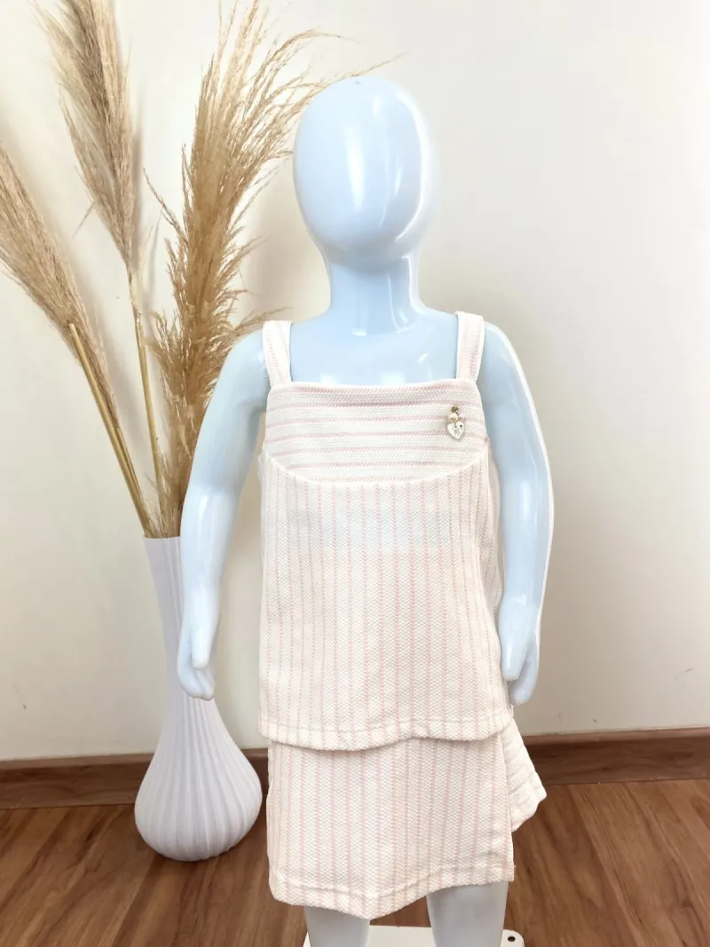 CONJUNTO FEMININO INFANTIL SM+SHORTS
