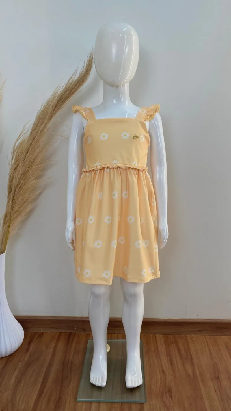VESTIDO FEMININO INFANTIL C/ALÇA CURTO